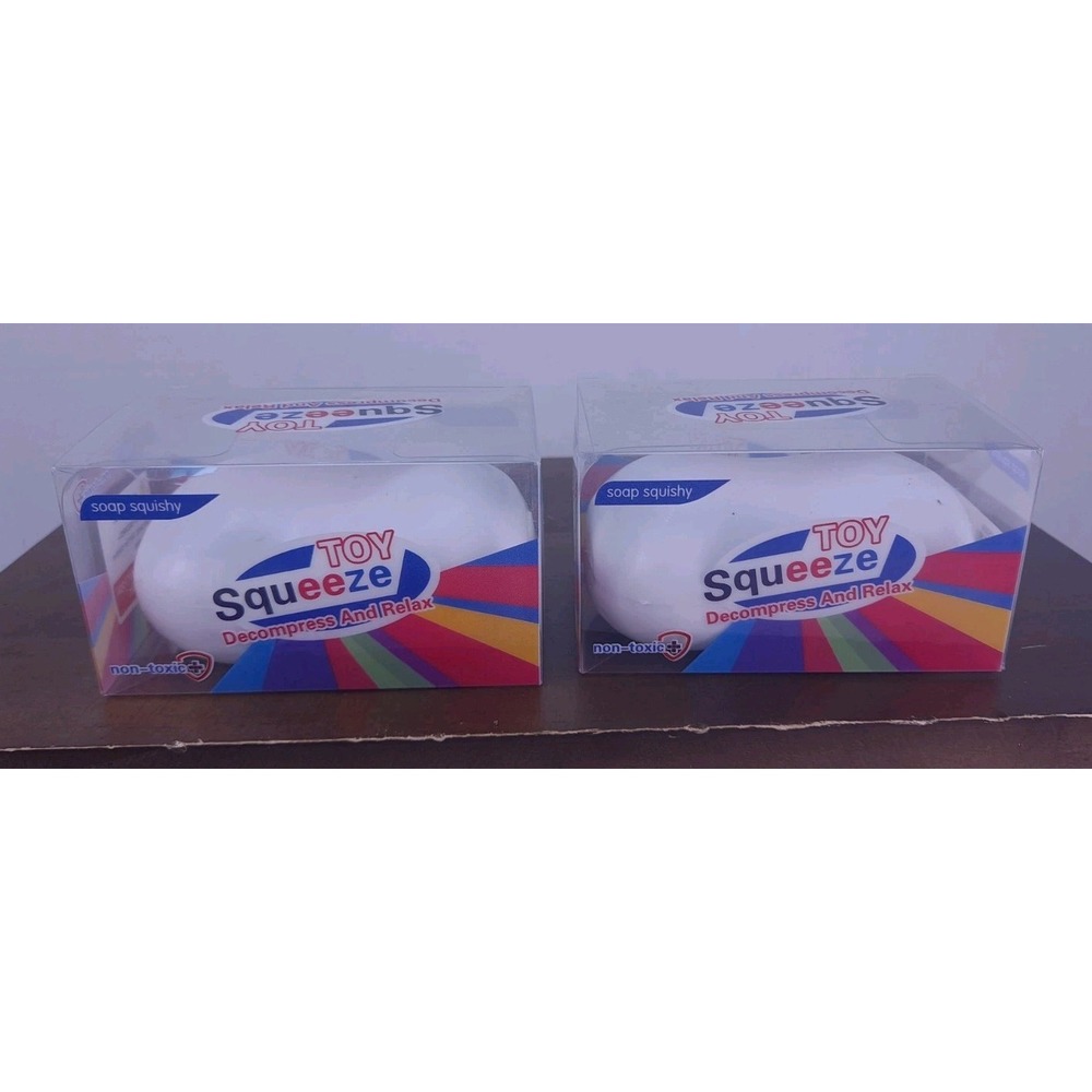 Crunchy Soap Squishy ASMR Sensory Toy – Extremely Firm Set Of 2 Decompress Relax